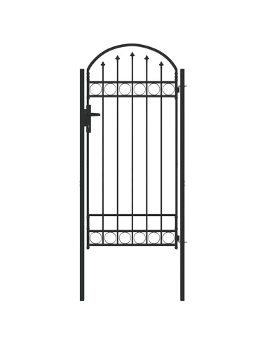 Cancello per recinzione con blocco Grigio 100 x 195 cm