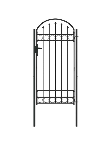 Cancello per recinzione con blocco Grigio 100 x 195 cm