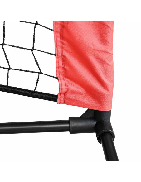 Rete da tennis Nero e rosso 396 x 92 x 87 cm Poliestere