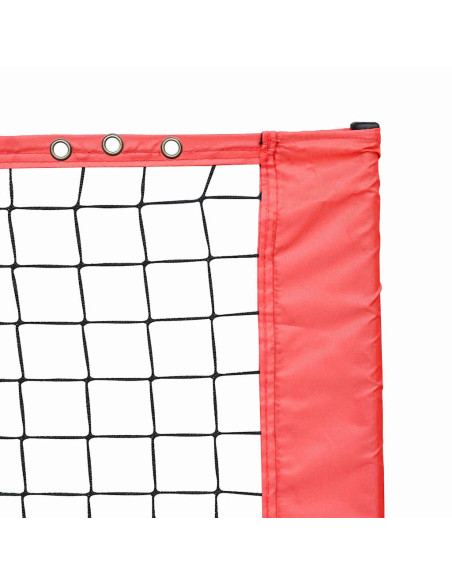 Rete da tennis Nero e rosso 595 x 90.5 x 87 cm Poliestere