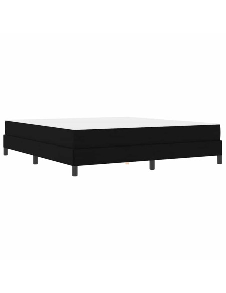 Letto a molle Altro Nero 180 x 200 cm Tessuto