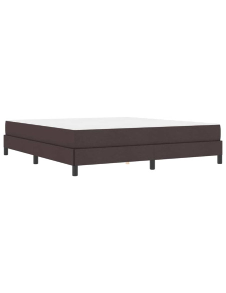 Letto a molle Altro Marrone scuro 180 x 200 cm Tessuto