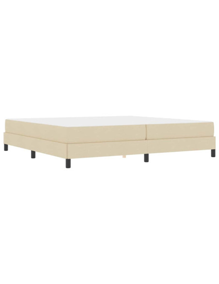 Letto a molle Altro Crema 200 x 200 cm Tessuto