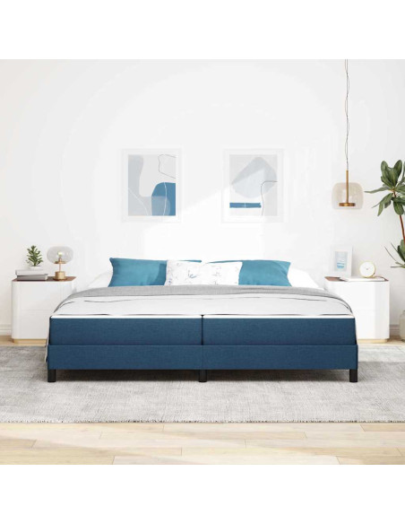 Letto a molle Altro Blu 200 x 200 cm Tessuto