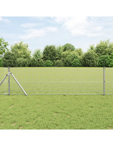 Palo della recinzione Argento 50 x 0,8 m (rete 19 x 19 mm)