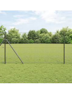 Palo della recinzione Grigio 50 x 1,2 m (maglia 25 x 25 mm)