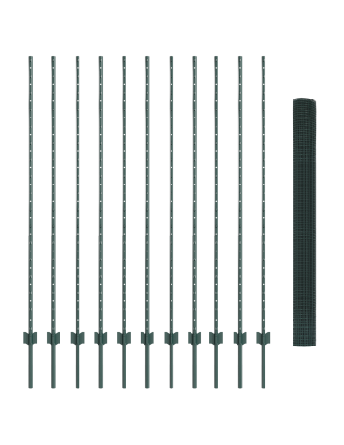 Recinzione con Posto Verde 1,5 x 10 cm Acciaio
