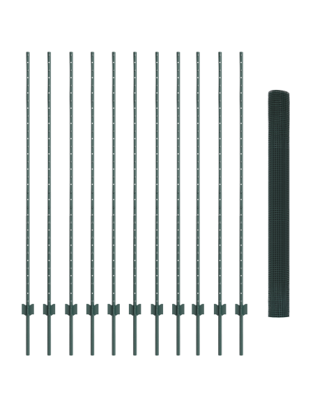 Recinzione con Posto Verde 1,5 x 10 cm Acciaio