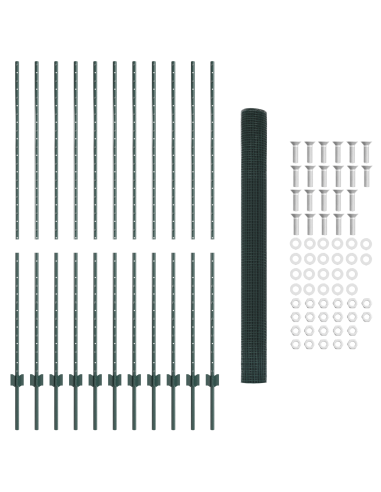 Recinzione con Posto Verde 1,5 x 10 cm Acciaio