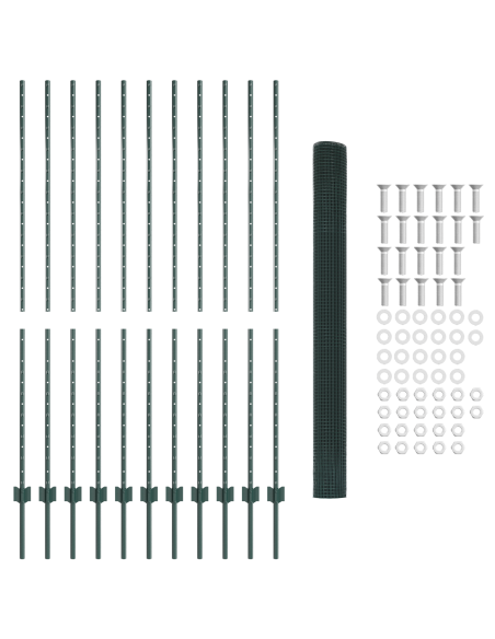 Recinzione con Posto Verde 1,5 x 10 cm Acciaio
