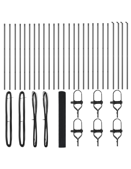 Palo della recinzione Grigio 50 x 1,2 m (maglia 25 x 25 mm)