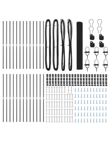 Palo della recinzione Grigio 50 x 1,2 m (maglia 25 x 25 mm)