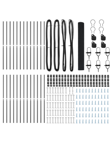 Palo della recinzione Grigio 50 x 1,2 m (maglia 25 x 25 mm)
