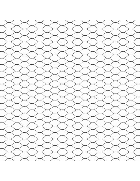 Recinzione con Posti Grigio 0.4 x 25 m Acciaio rivestito in PVC