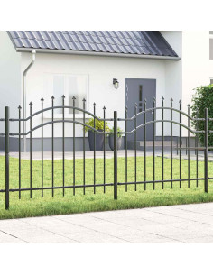 Recinzione per Giardino Grigio 240 x 140 cm 2