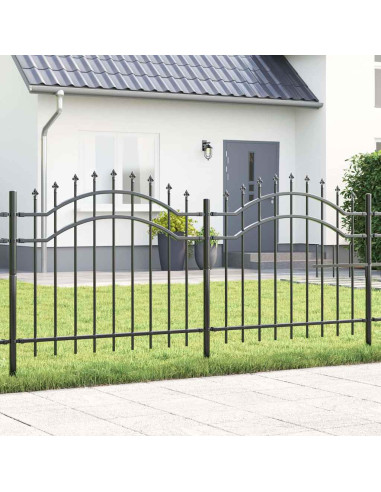 Recinzione per Giardino Grigio 240 x 140 cm