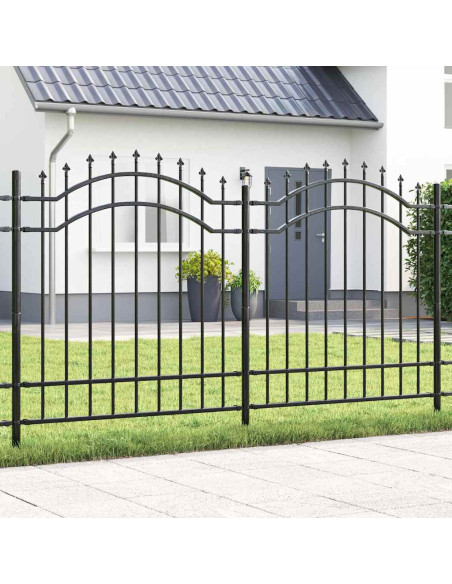 Recinzione per Giardino Grigio 240 x 165 cm