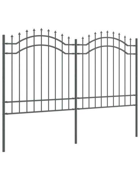 Recinzione per Giardino Grigio 240 x 165 cm