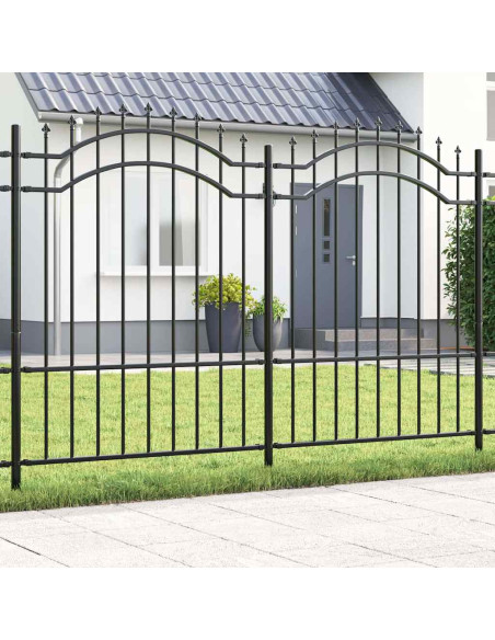 Recinzione per Giardino Grigio 190 cm