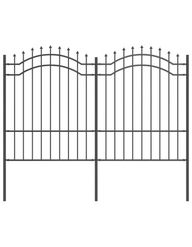 Recinzione per Giardino Grigio 240 x 190 cm