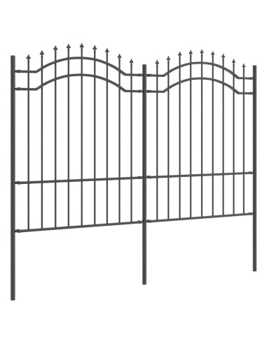 Recinzione per Giardino Grigio 240 x 190 cm