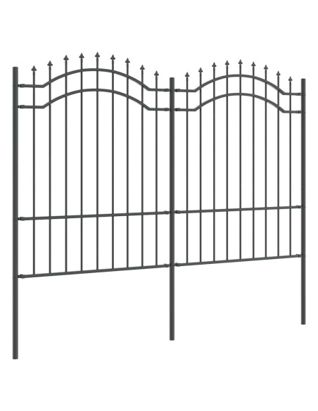 Recinzione per Giardino Grigio 190 cm