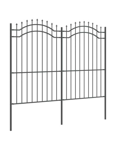 Recinzione per Giardino Grigio 240 x 215 cm