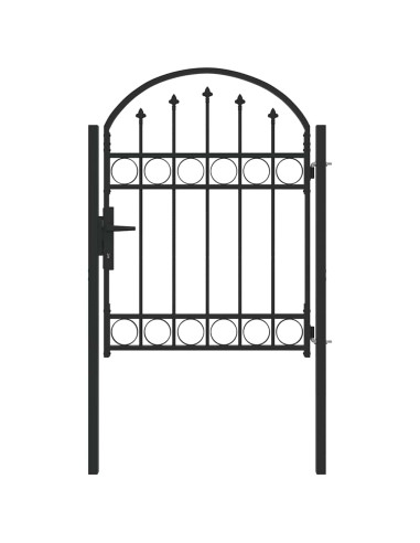 Cancello per recinzione con blocco Grigio 100 x 125 cm