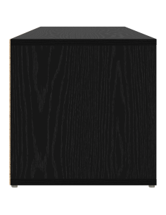 Panca per scarpe Rovere Nero 102 x 35 x 35 cm Legno multistrato