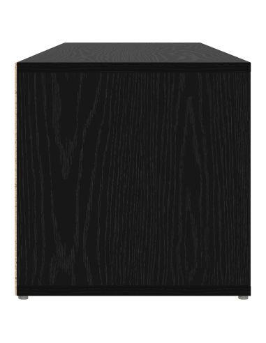 Panca per scarpe Rovere Nero 102 x 35 x 35 cm Legno multistrato