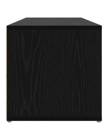 Panca per scarpe Rovere Nero 102 x 35 x 35 cm Legno multistrato