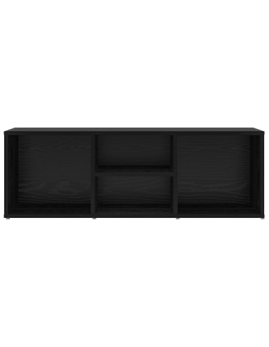 Panca per scarpe Rovere Nero 102 x 35 x 35 cm Legno multistrato