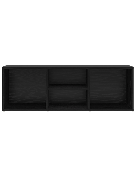 Panca per scarpe Rovere Nero 102 x 35 x 35 cm Legno multistrato