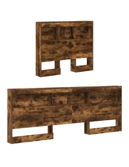 Testata contenitore Rovere fumé 80 cm Legno multistrato