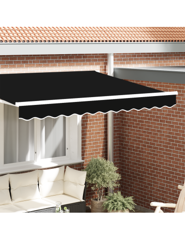 Tenda a Braccio Nero 580 x 20 cm Tela