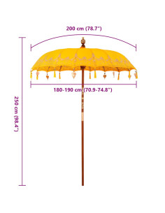 Parasol Balinese Giallo 185 x 185 x 260 cm