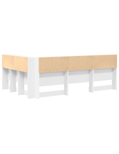 Testata contenitore Bianco 120 cm Legno multistrato