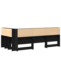 Testata contenitore Rovere Nero 75 cm Legno multistrato