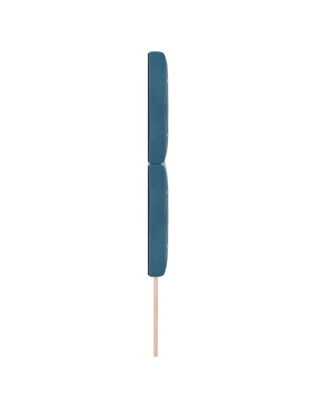 Testata in velluto Argille con testiera Blu Scuro 144 cm Velluto