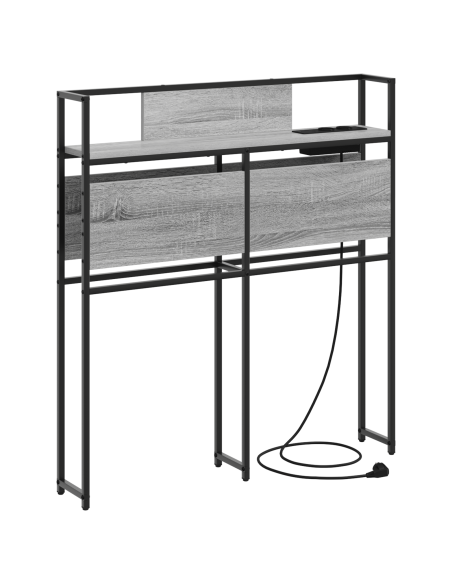 Testata contenitore Grigio sonoma 80 cm Legno multistrato