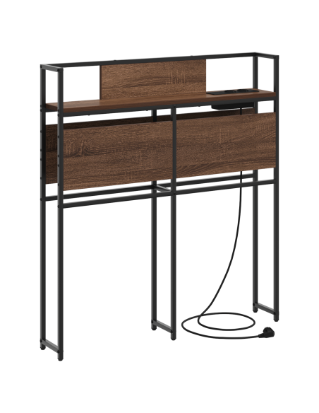 Testata contenitore Rovere marrone 90 cm Legno multistrato