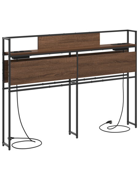 Testata contenitore Rovere marrone 135 cm Legno multistrato