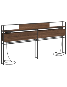 Testata contenitore Rovere marrone 180 cm Legno multistrato