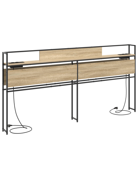 Testata contenitore rovere sonoma 200 cm Legno multistrato