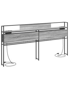 Testata contenitore Grigio sonoma 200 cm Legno multistrato