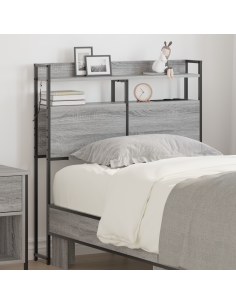 Testata contenitore Grigio sonoma 80 cm Legno multistrato