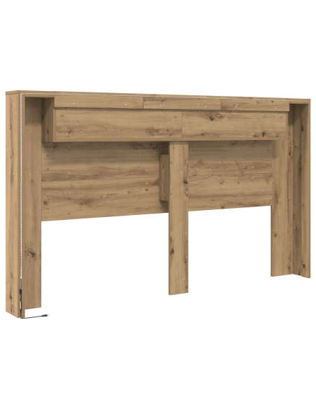 Testata del letto rovere artigianale 180 x 17 x 104.5 cm