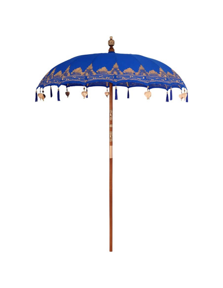 Ombrellone Altro Blu x 250 cm Cotone e legno