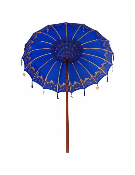 Ombrellone Altro Blu x 250 cm Cotone e legno