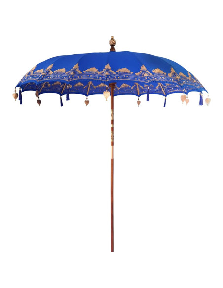 Ombrellone Altro Blu x 250 cm Cotone e legno